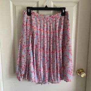 NWT Joie Pleated Floral Skirt